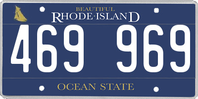 RI license plate 469969