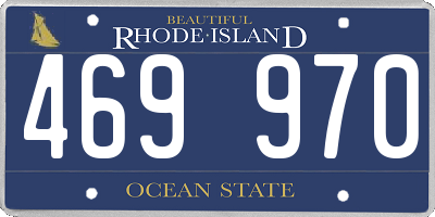 RI license plate 469970