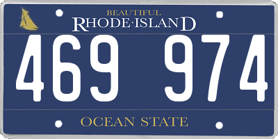 RI license plate 469974