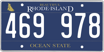 RI license plate 469978