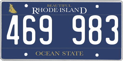 RI license plate 469983