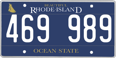 RI license plate 469989