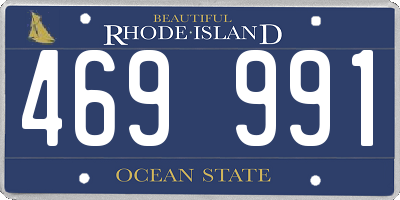RI license plate 469991