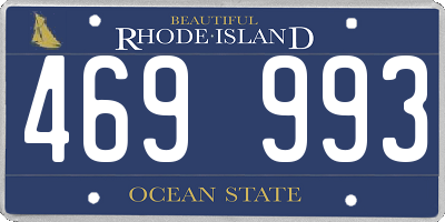 RI license plate 469993