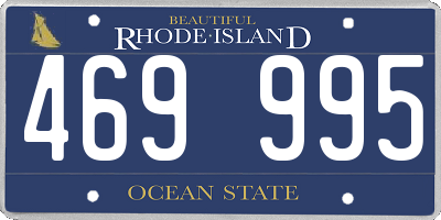 RI license plate 469995