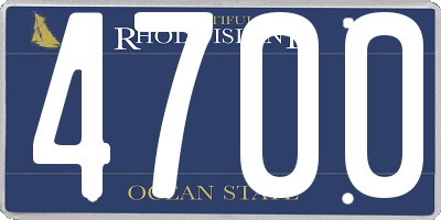 RI license plate 4700