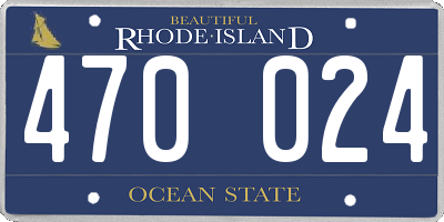 RI license plate 470024