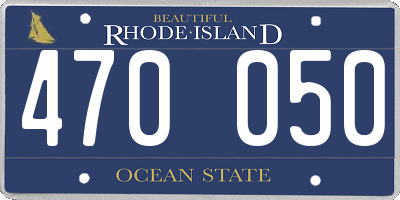 RI license plate 470050