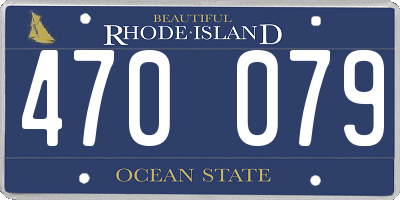 RI license plate 470079