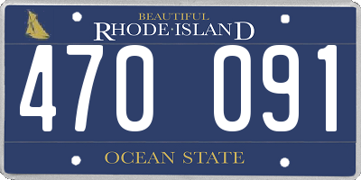 RI license plate 470091