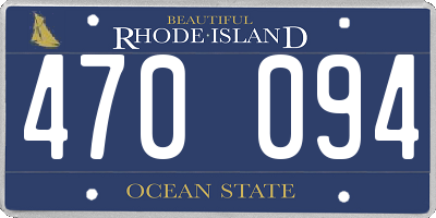 RI license plate 470094