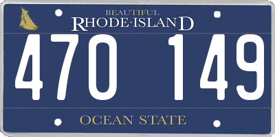 RI license plate 470149