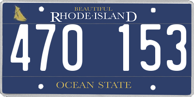 RI license plate 470153