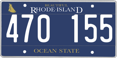 RI license plate 470155