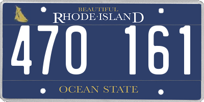 RI license plate 470161
