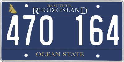 RI license plate 470164