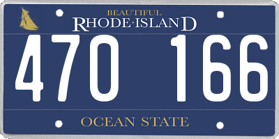 RI license plate 470166