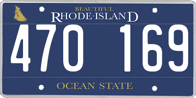 RI license plate 470169