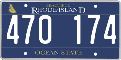 RI license plate 470174