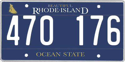 RI license plate 470176