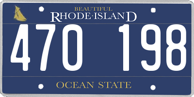 RI license plate 470198
