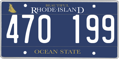 RI license plate 470199