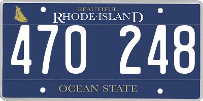 RI license plate 470248