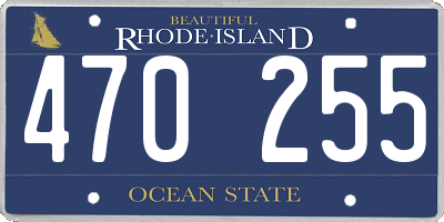 RI license plate 470255