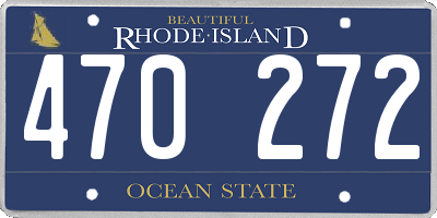 RI license plate 470272