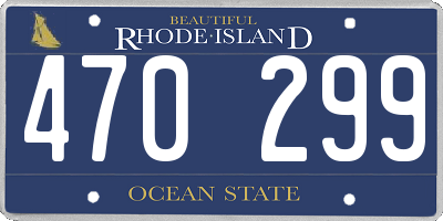 RI license plate 470299