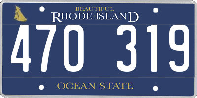 RI license plate 470319