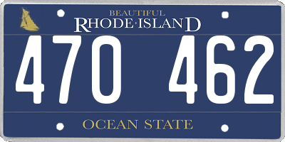 RI license plate 470462