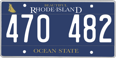 RI license plate 470482