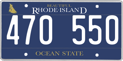 RI license plate 470550