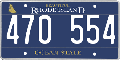 RI license plate 470554