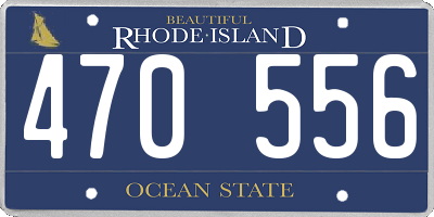 RI license plate 470556