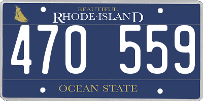 RI license plate 470559