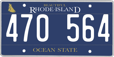 RI license plate 470564
