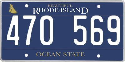 RI license plate 470569