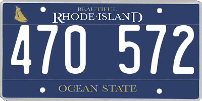 RI license plate 470572
