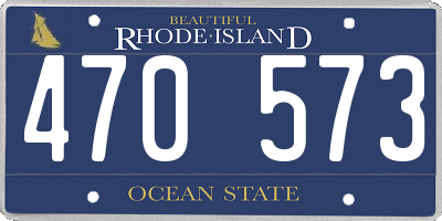 RI license plate 470573