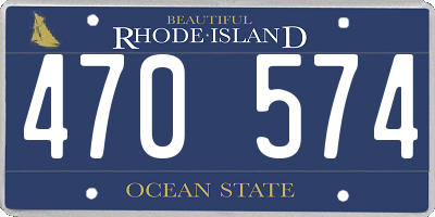 RI license plate 470574