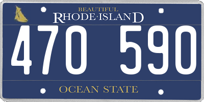 RI license plate 470590