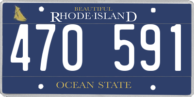 RI license plate 470591