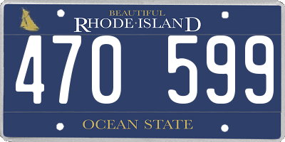 RI license plate 470599