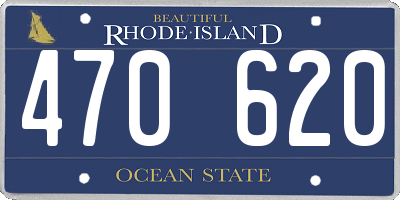 RI license plate 470620