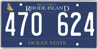 RI license plate 470624