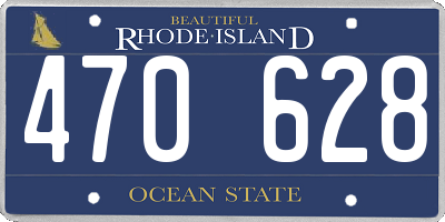 RI license plate 470628