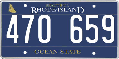 RI license plate 470659