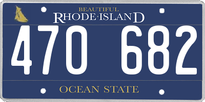 RI license plate 470682